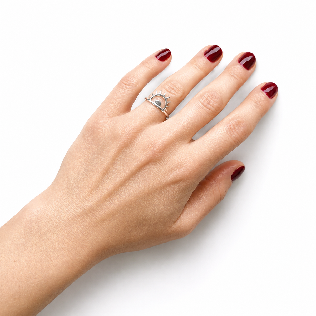 Sterling Silver Sunburst Ring