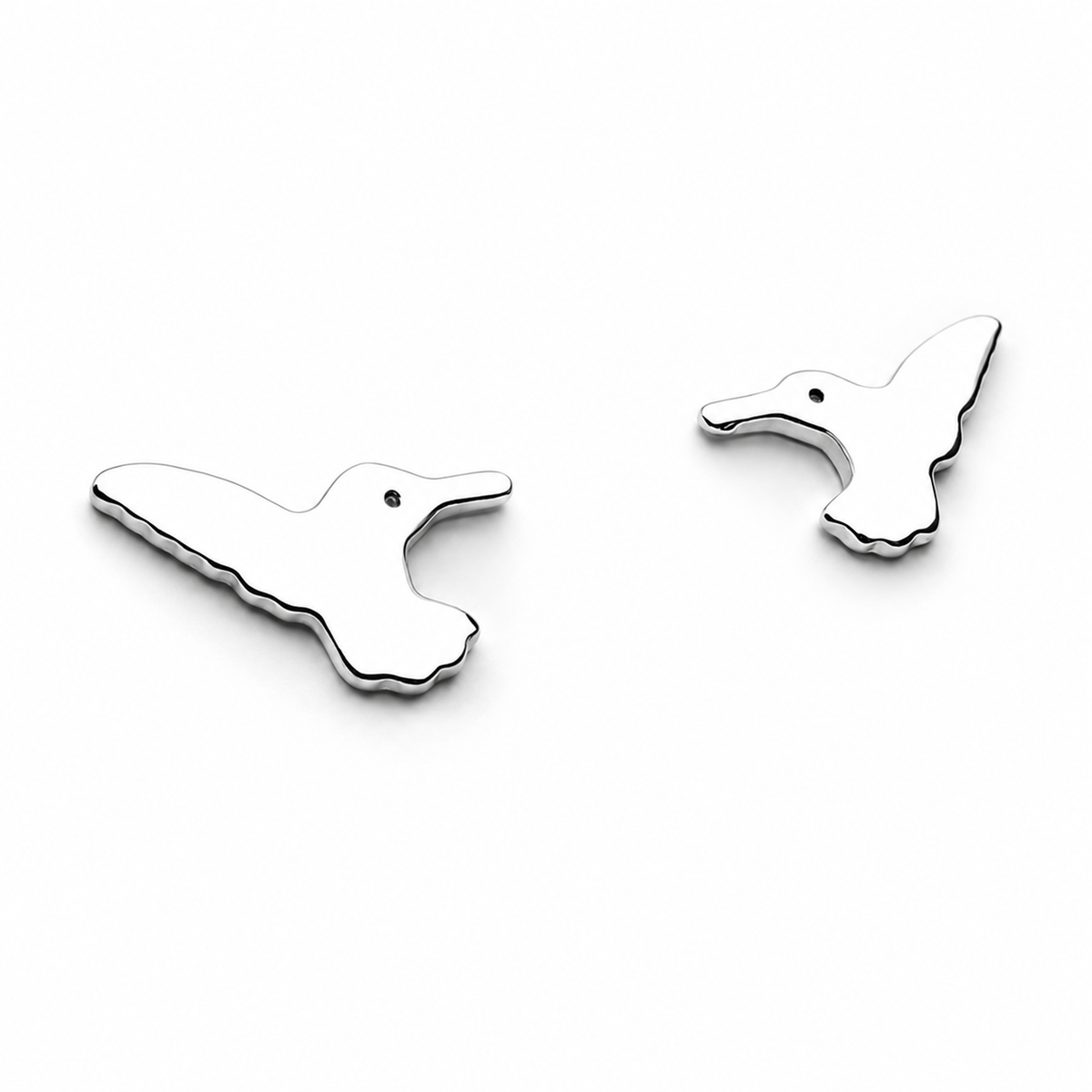Sterling Silver Bird Studs