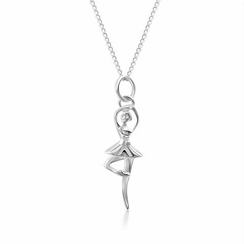 Sterling Silver Ballerina Pendant