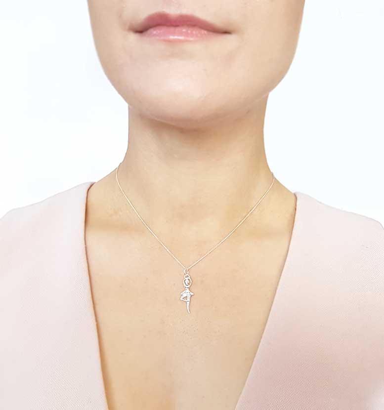 Sterling Silver Ballerina Pendant