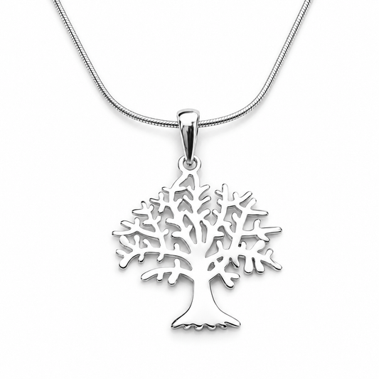 Sterling Silver Large Tree Of Life Pendant