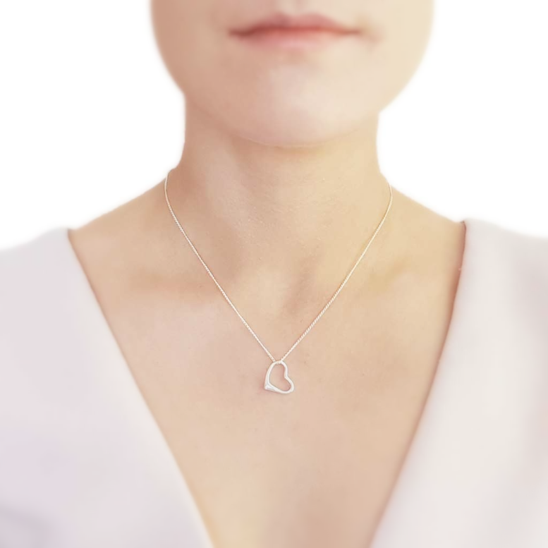 Sterling Silver Amore Heart Pendant
