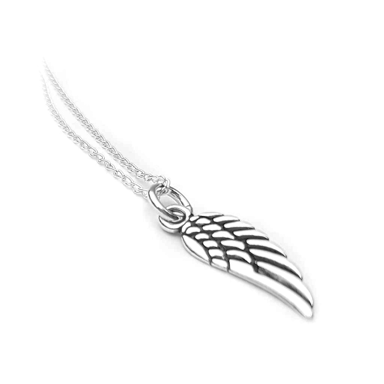 Sterling Silver Angel Wing Necklace