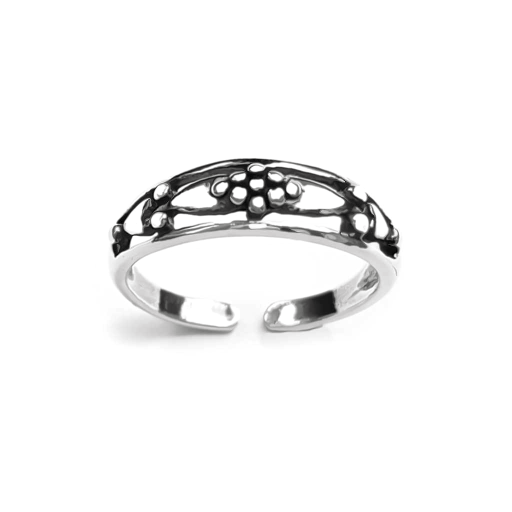 Sterling Silver Antique-Style Baroque Ring