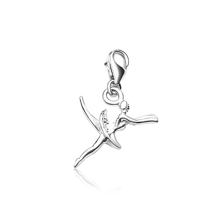 Sterling Silver Ballerina Charm