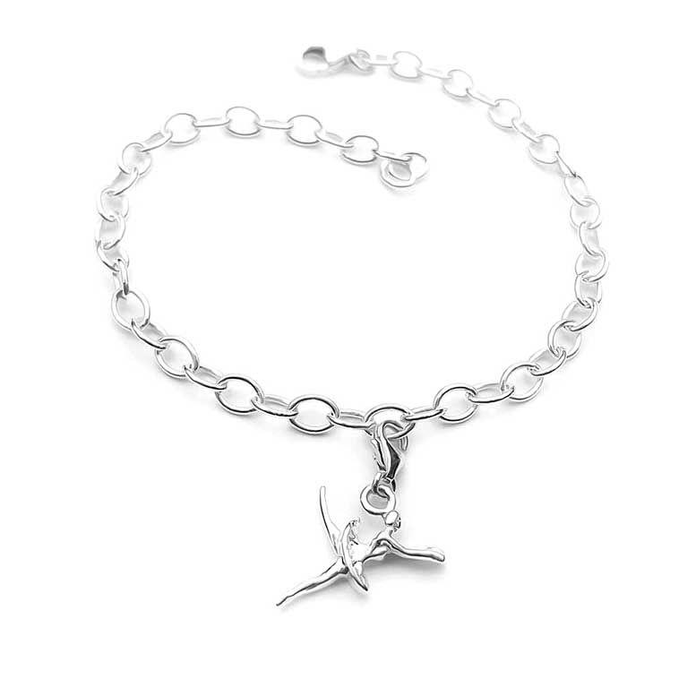 Sterling Silver Ballerina Charm