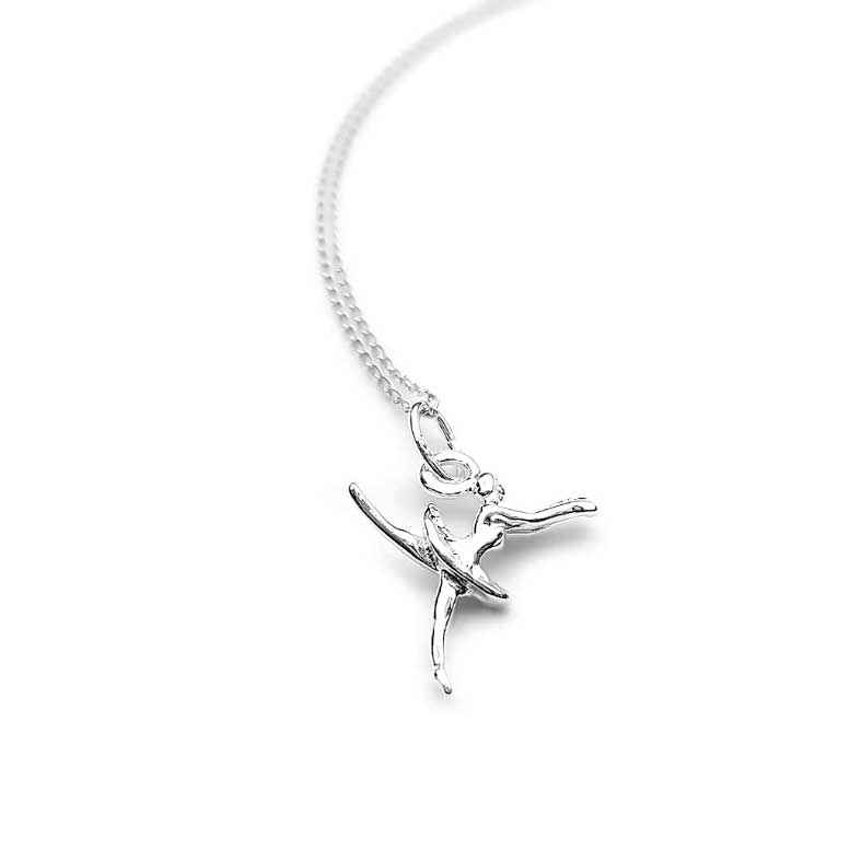 Sterling Silver Petite Ballerina Pendant