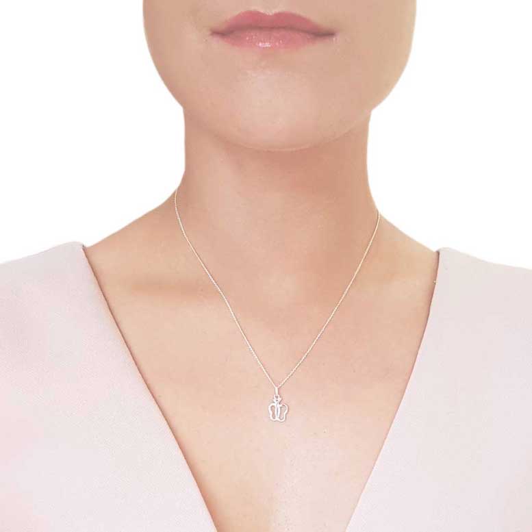 Sterling Silver Contour Butterfly Pendant