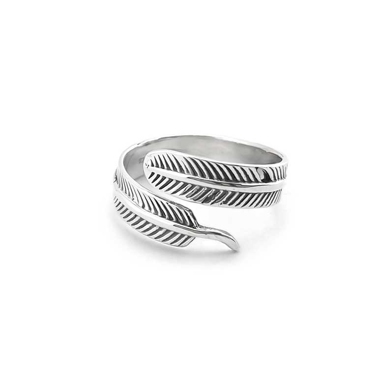 Sterling Silver Feather Ring