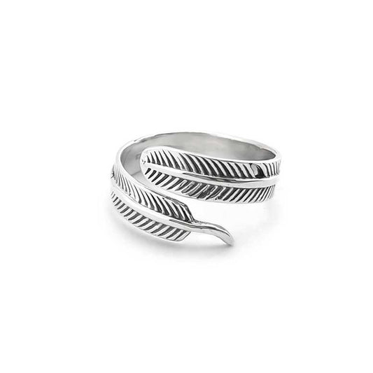 Sterling Silver Feather Ring