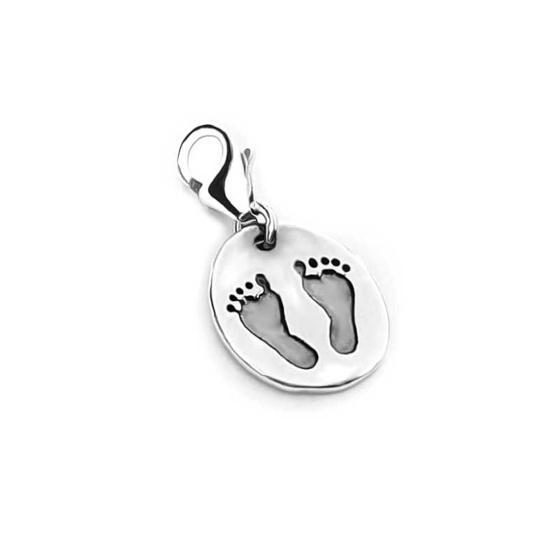 Sterling Silver Footprint Charm