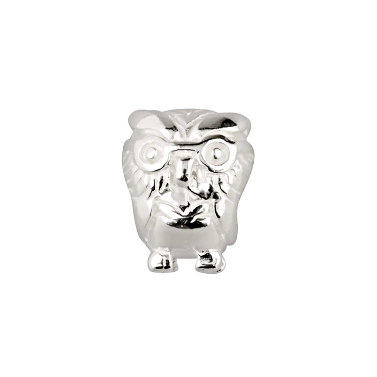 Sterling Silver Owl Bead Charm