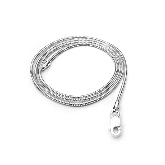Sterling Silver Round Snake Chain - 1.2mm