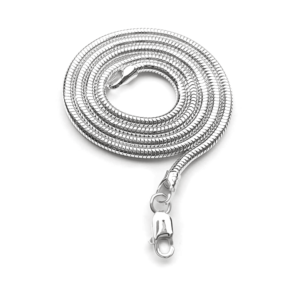 Sterling Silver Round Snake Chain - 2.4mm