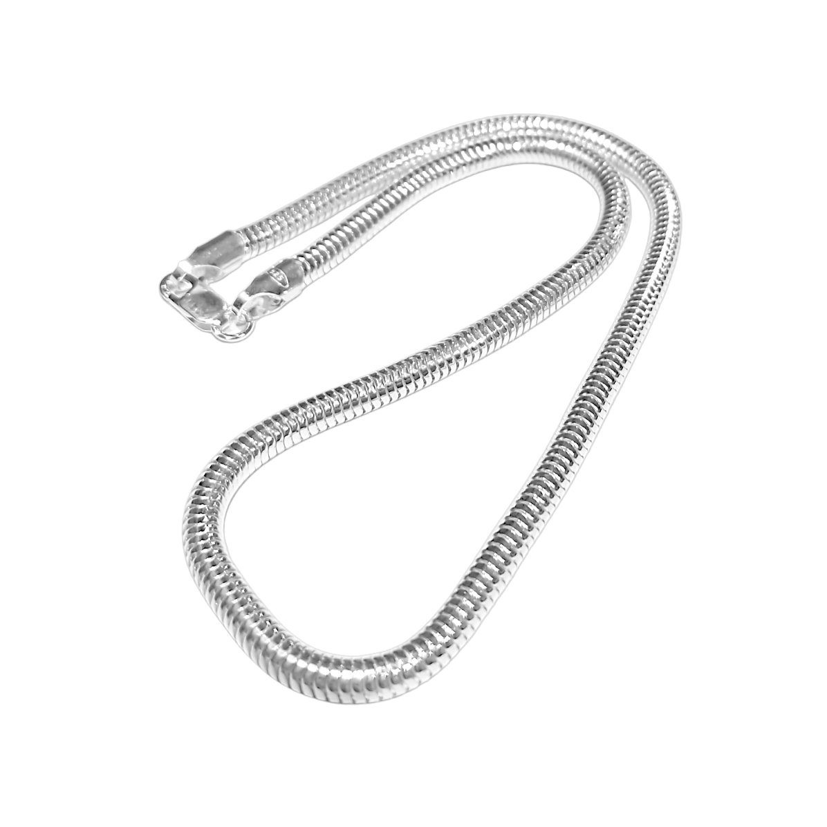 Sterling Silver Chunky Round Snake Chain - 5mm