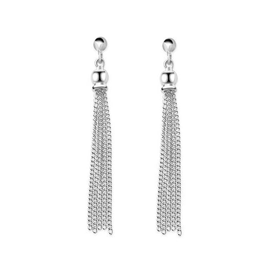Sterling Silver Small Tassel Earrings