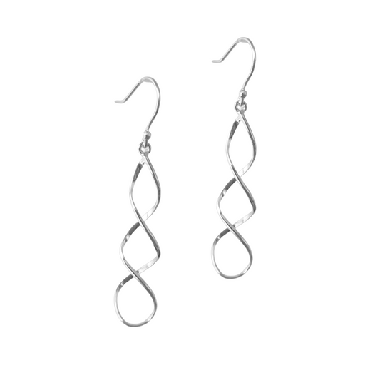 Sterling Silver Spiral Earrings