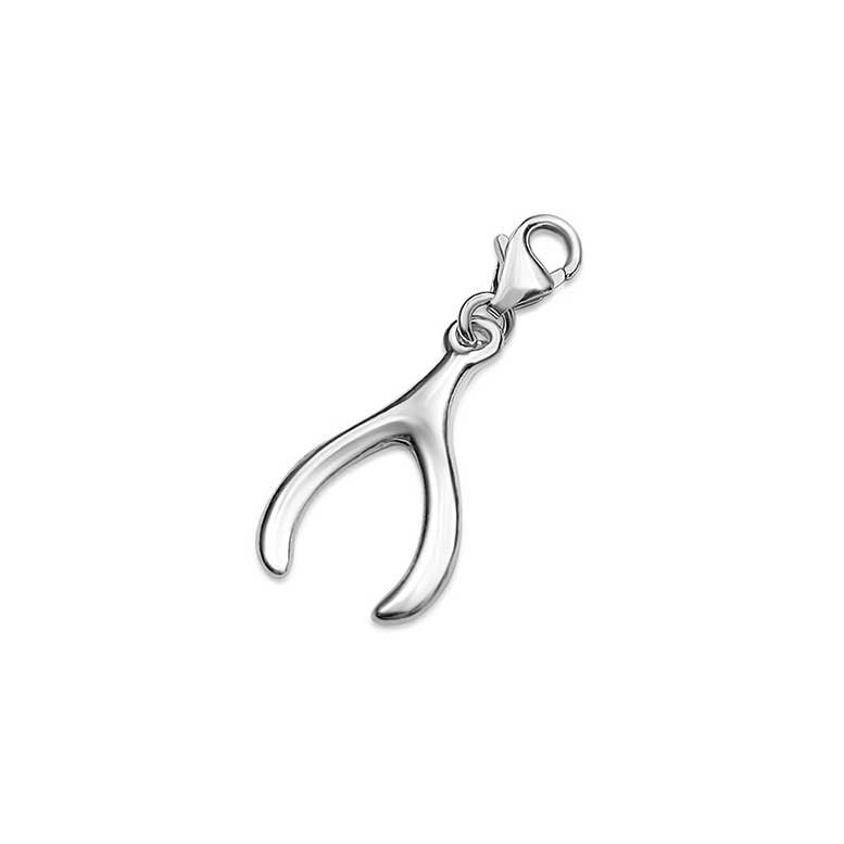 Sterling Silver Wishbone Charm